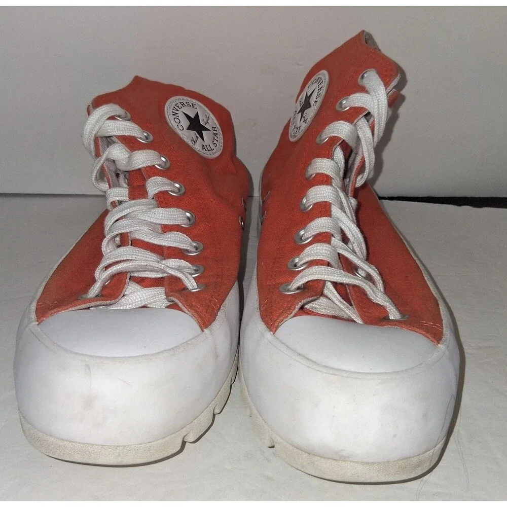 Size 9.5 - Converse Chuck Taylor All Star Lugged High Orange